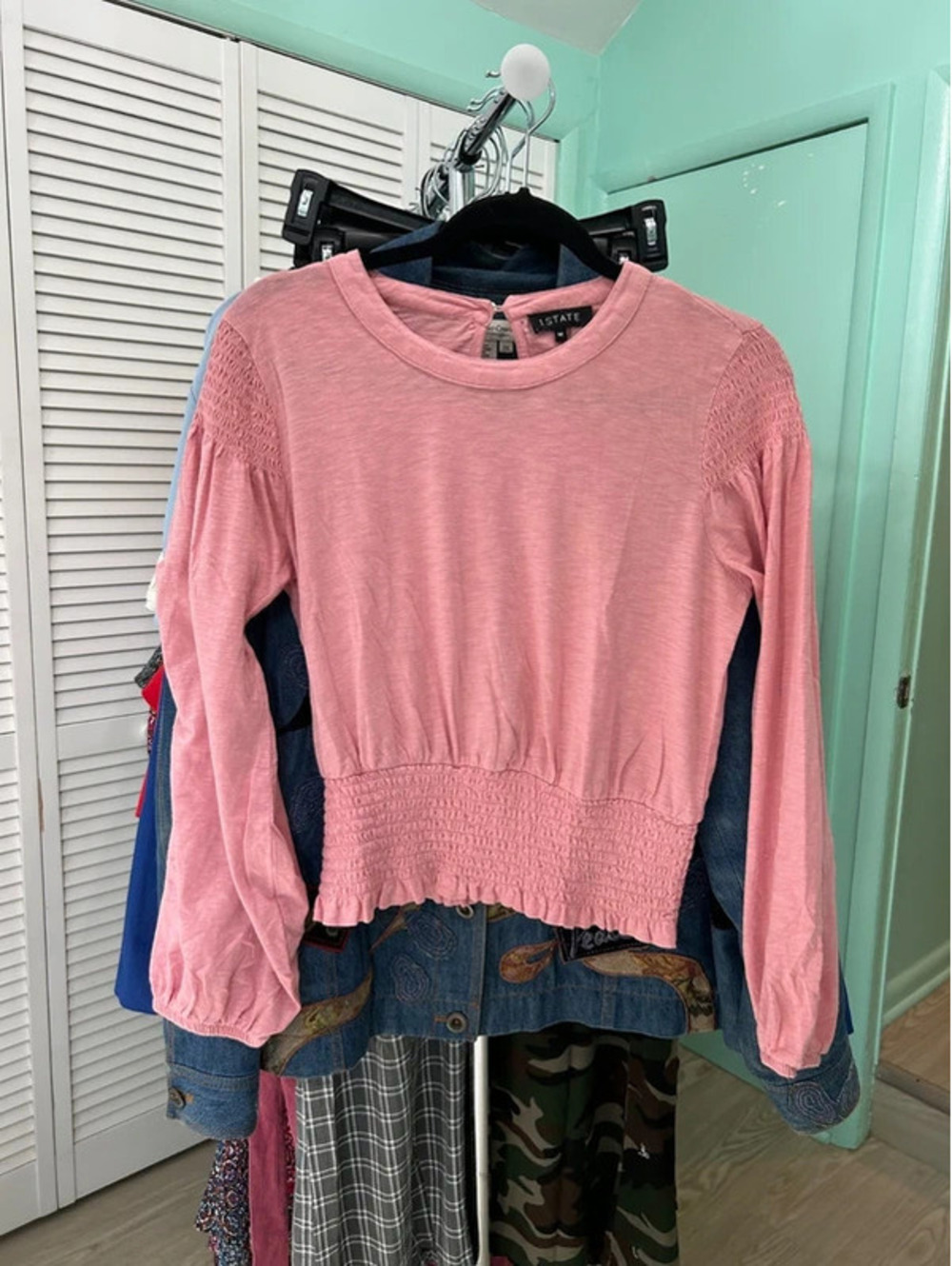 I State Size Medium Pink Lightweight Sweater Blouse #50